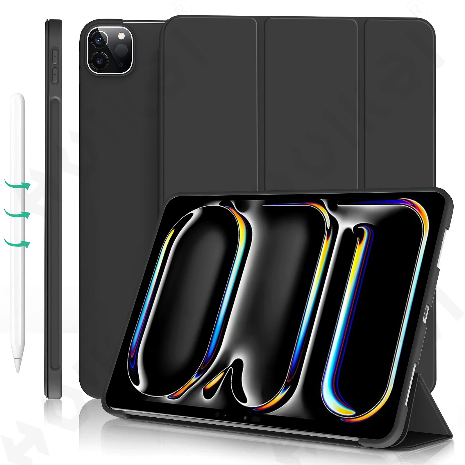 �y�Z�[�����ziPad Pro 11 13 Air 11 13 M5 M4 M3 Mini 2025�p�P�[�X �X���� �������w�� �O�܂�X�^���h �^�u���b�g�y���[�d �����E�F�C�N/�X���[�v�@�\�t��