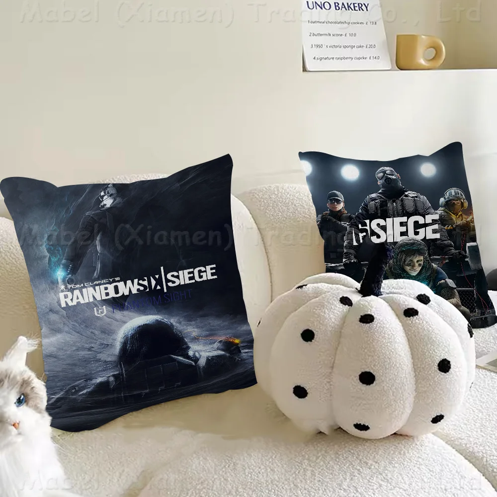 Game Siege-R-Rainbow-S-Six R6 Pillow Anime Pillow Sofa Bed Head Pillow Cover Cushion Cover 45x45 Cm Fashion