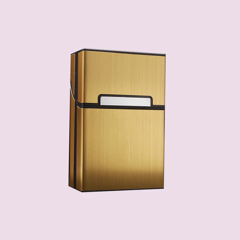 Cigarette Case Men Fashion Aluminium Alloy Cigarette Storage Box Holder Magnetic Buckle Tobacco Cigar Protective Cover For Male