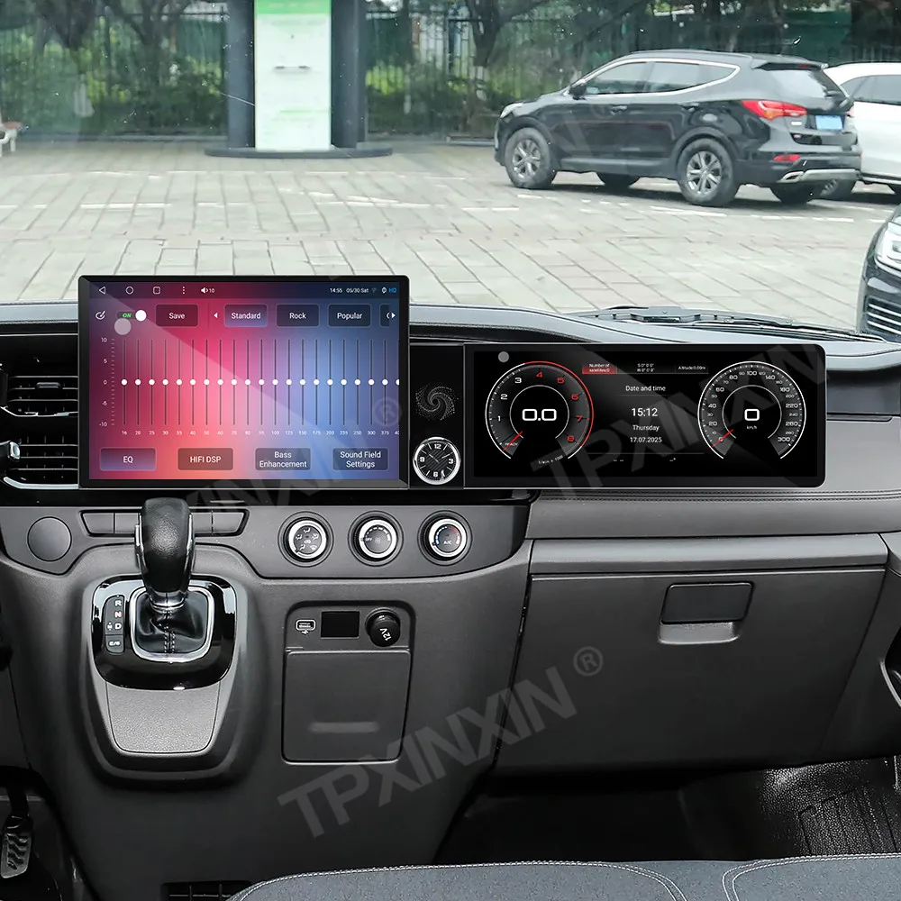 Different Type Dual Screen Car Radio For Ford Transit 2021-2026 Car Multimedia Video Player GPS Navigation Carplay Head Unit