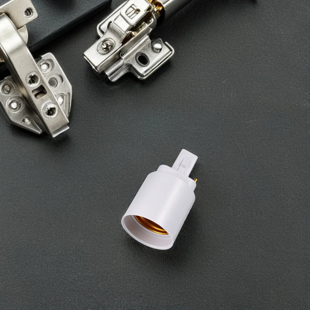 2 قطعة محول مقبس الإضاءة G24d إلى E27 محول مقاوم للحريق Pbt البلاستيك المدمجة لمبة قاعدة محول ل LED حامل مصباح محول #4