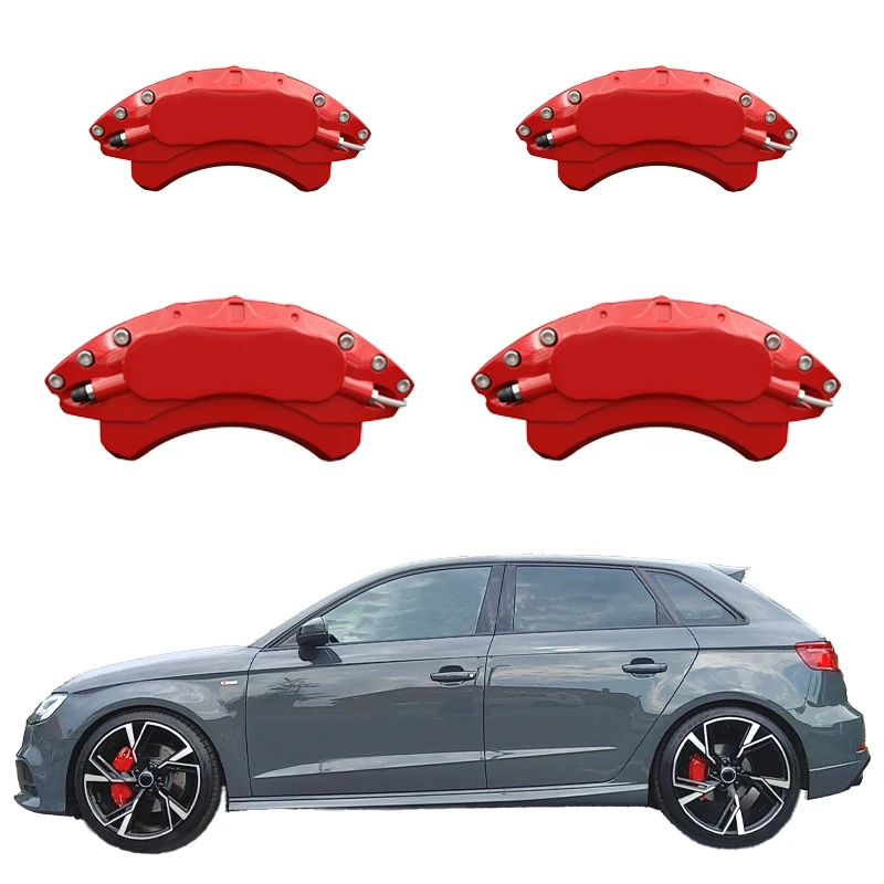 2025 Brake Caliper Covers for Audi  A3  A4 A5 A6 A5 A7 Q3 Q5 Q4 Q6 Q7 Aluminum Alloy Rim Decoration (4 pcs)