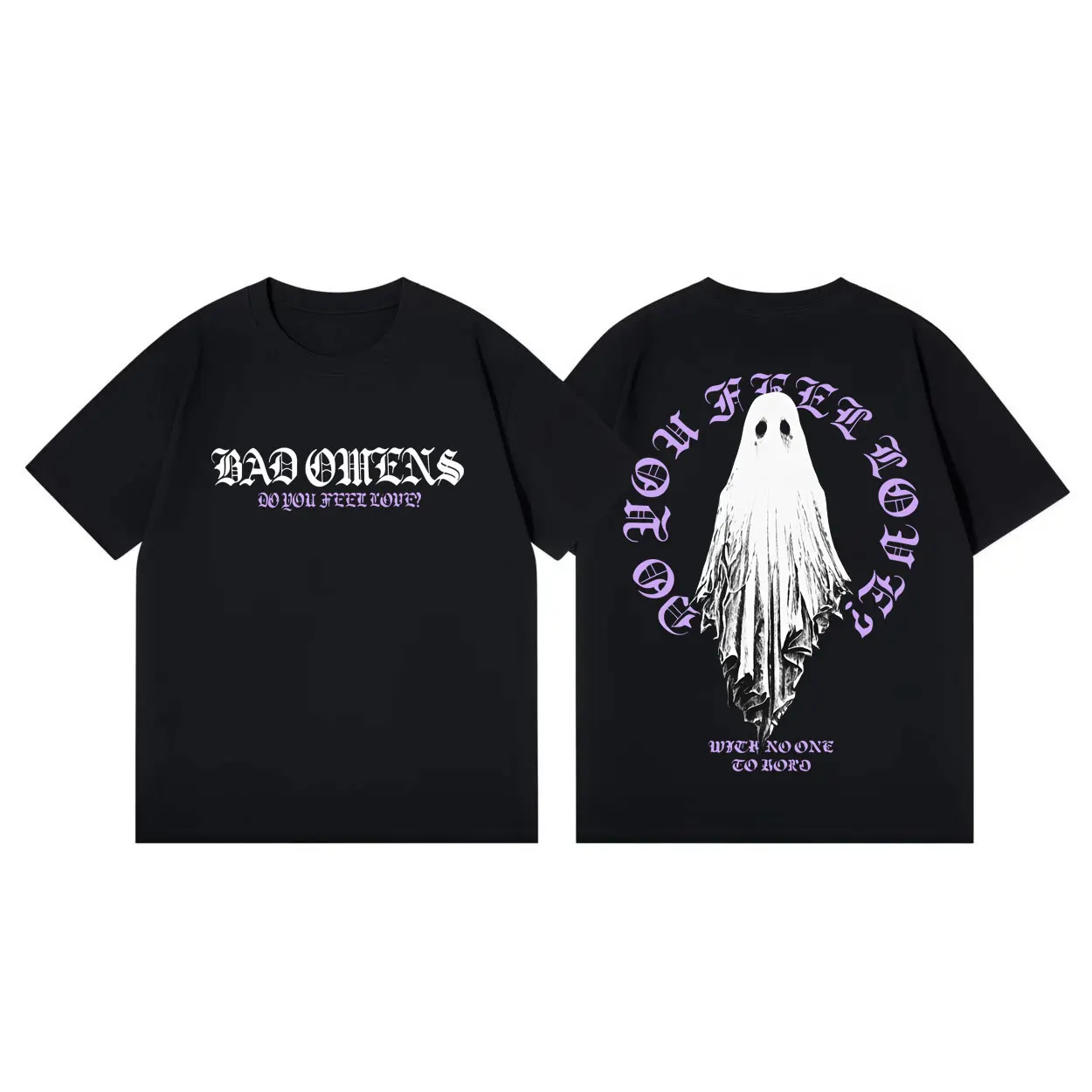 2026 Rock Band Bad Omens Tour 2026 T-shirt Gothic T-shirt Men's Clothing Women's Casual Fashion Streetwear Summer New T Shirt