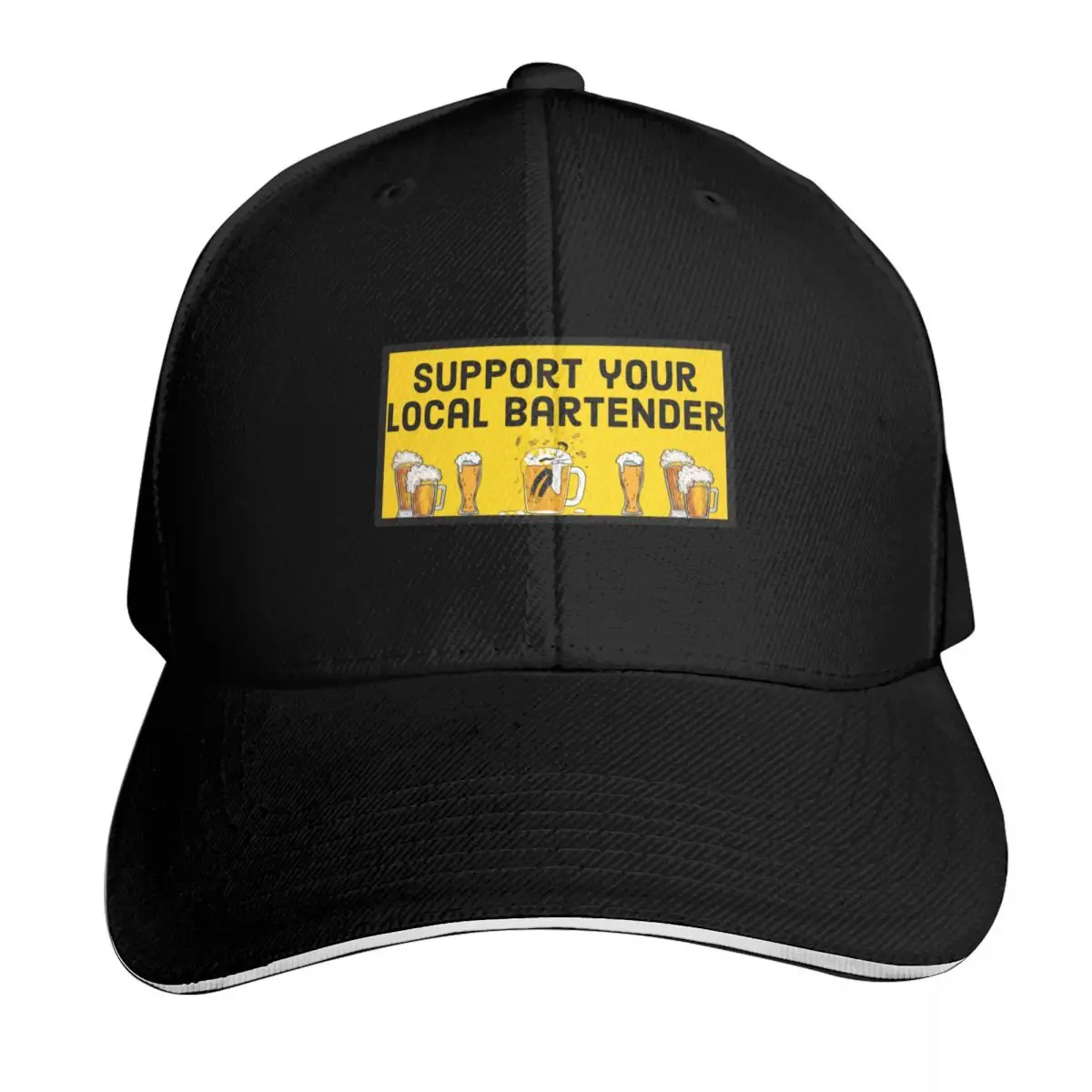 Support your local bartender Baseball Cap Lightweight Packable Gift for Him Her Casual Daily Wear
