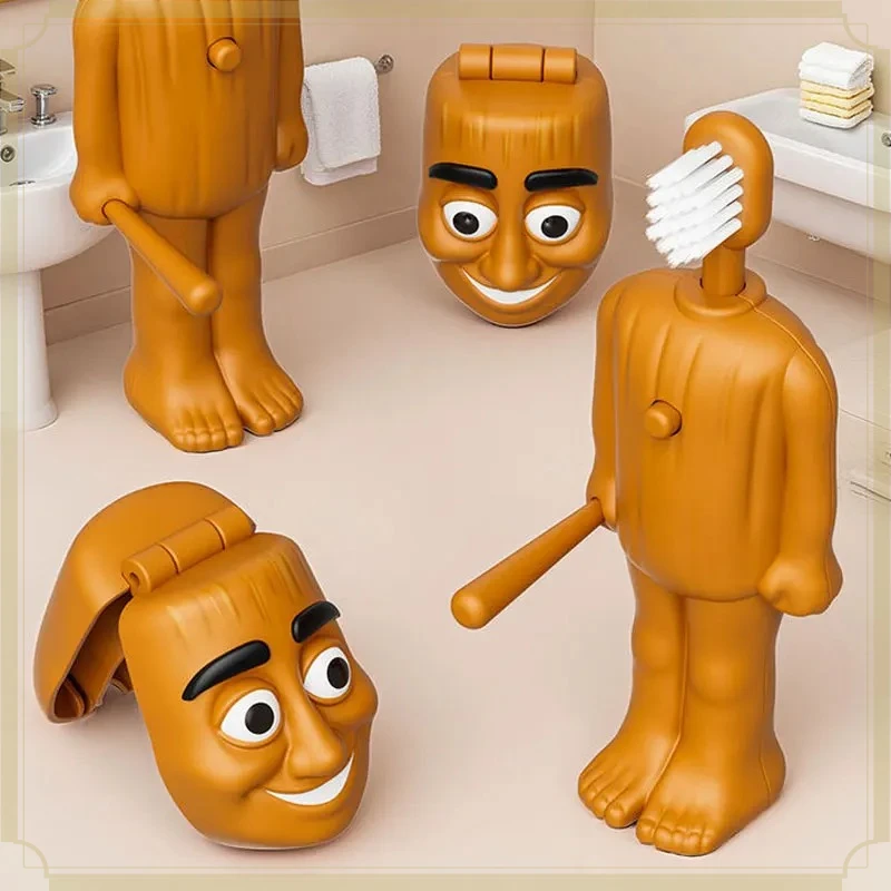 @@Italian Brainrot Tung Sahur Anime Children's Toothbrush Soft Nylon Bristles Travel-Friendly Funny Teeth Brush Toy