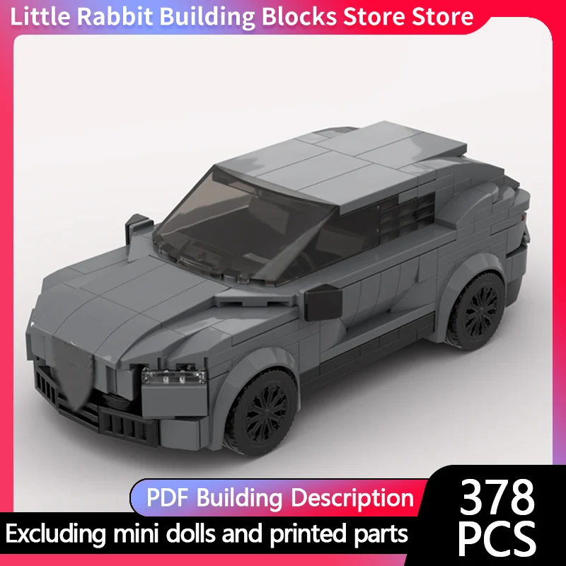 Speed Racing Car Model MOC Building Bricks Tonale Compact Luxury SUV Modular Technology Children Holiday Gifts Assemble Toy Suit