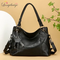 High Quality Women's Handbag Soft Leather Luxury High-capacity Designer Women's Bags Shoulder Retro fashion Going Out for Travel