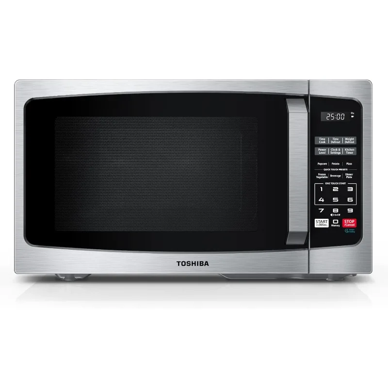 

Small Microwave Oven with 6 Auto Menus, Mute Function & Child Lock, LED Lighting, 0.9 Cu Ft, 10.6 Inch Removable Turntable, 900W