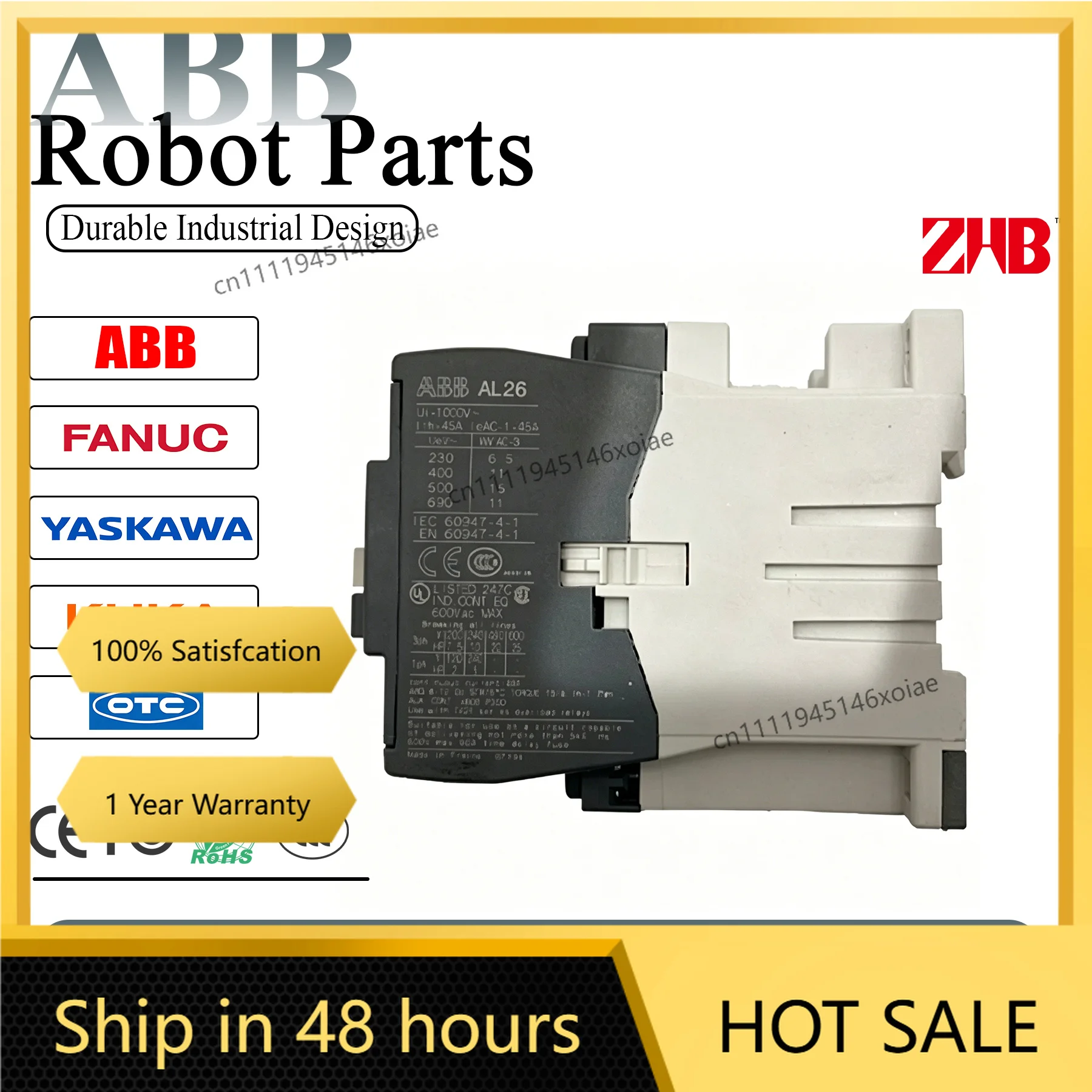 

3HAB2425-10 Abb Main Contactor 24v Dc Irc5 M2000 Robot Controllers High Reliability abb Robot Contactor 3hab2425-10 Al26-30-10