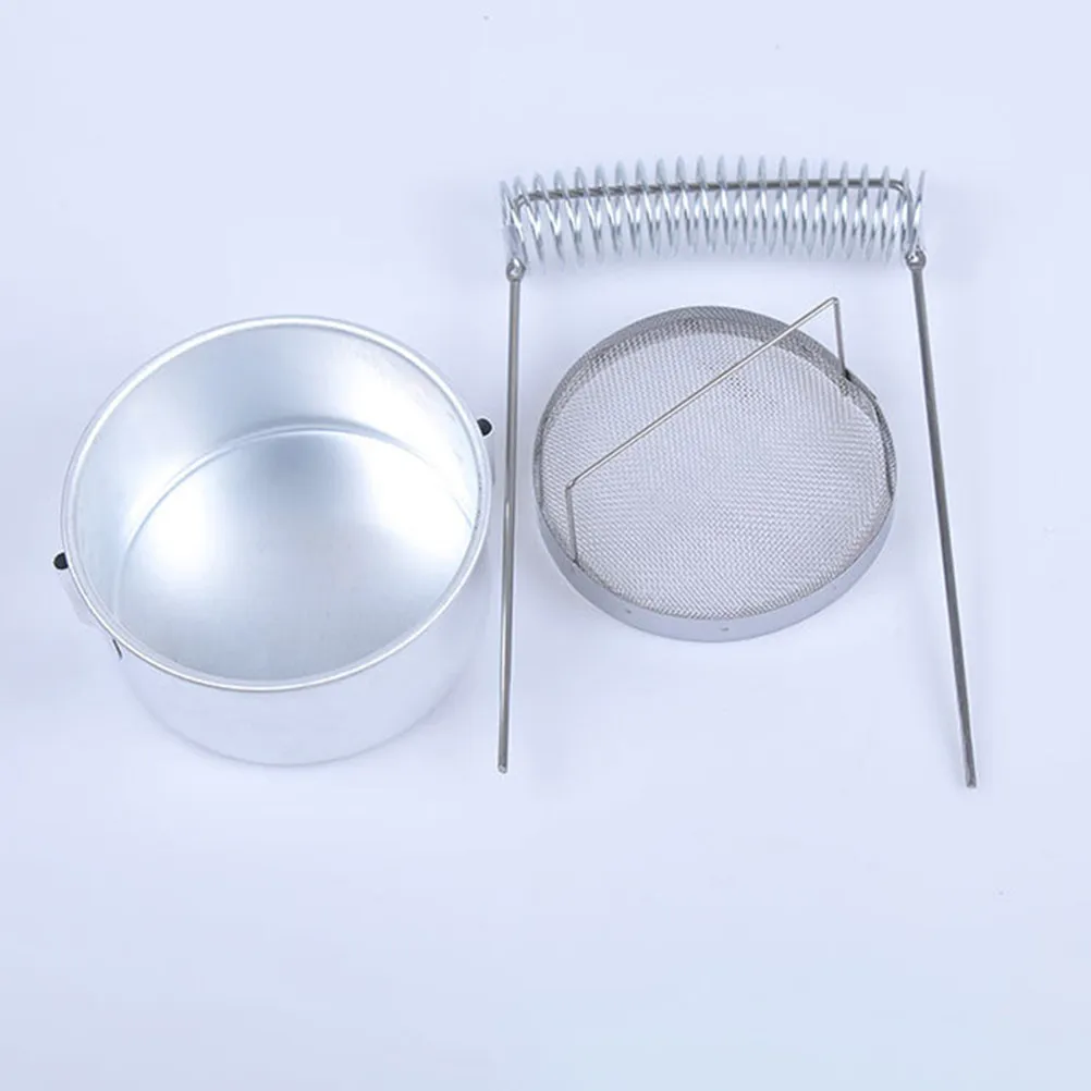 

2Pcs Stainless Steel Brush Cleaning Barrel Rack Fine Mesh Base Stable Drying Paint Holder for Artists Oil Painting Tools Studio