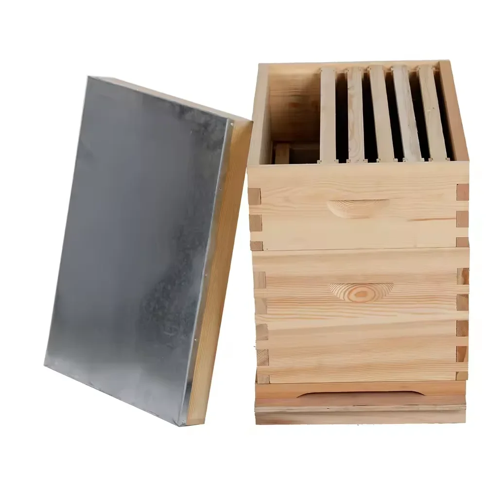 Hot Sale Pine Wood Australian Beehive with Frame New Products Wooden Beekeeping Equipment Beehive Box for Sale