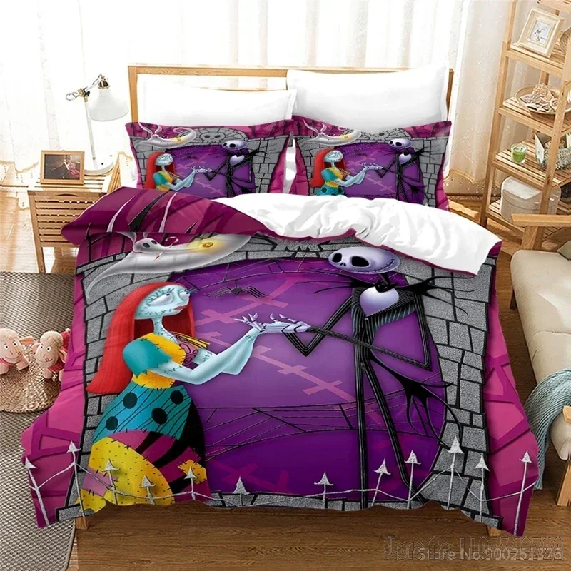 

The Nightmare Before Christmas Love Child Duvet Cover Set HD Comforter Cover Bedclothes for Kids Bedding Sets Bedroom Decor