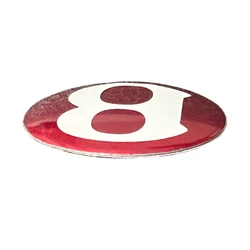 For Continental GT Flying Spur GTC Self-Adhesive Radiator Grille Red Badge Rear Hatch Cover 3W0853630K  Cylinder PR DH4 DH8