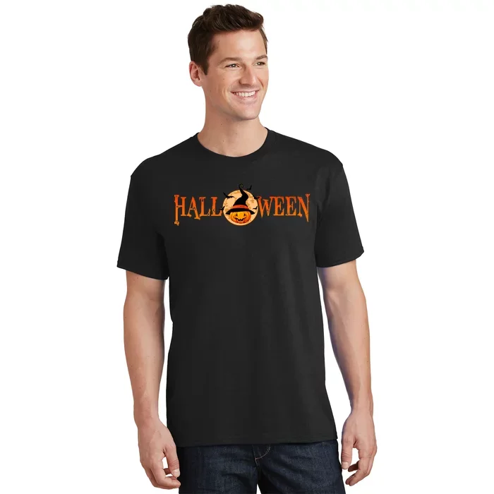 

Halloween Pumpkin Witch Logo T-Shirt