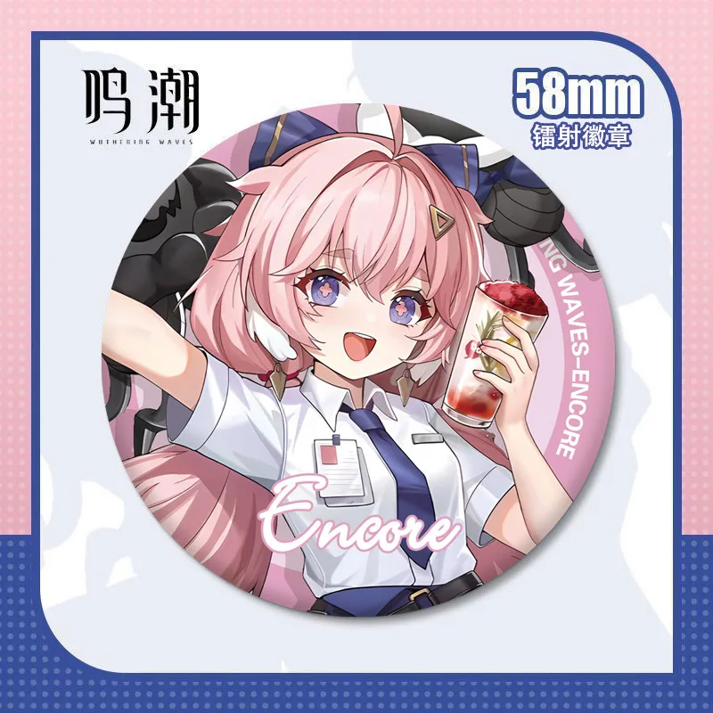 Badges de jeu Wuthering Waves Changli Jinhsi Encore Jianxin, 58MM, cadeaux