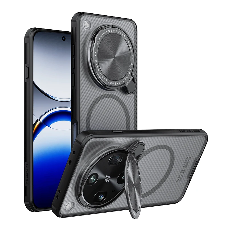 

Магнитный чехол NILLKIN для OPPO Find X8 Ultra Fashion, деловой металлический откидной чехол для камеры, защита конфиденциальности, подставка для отпечатков пальцев