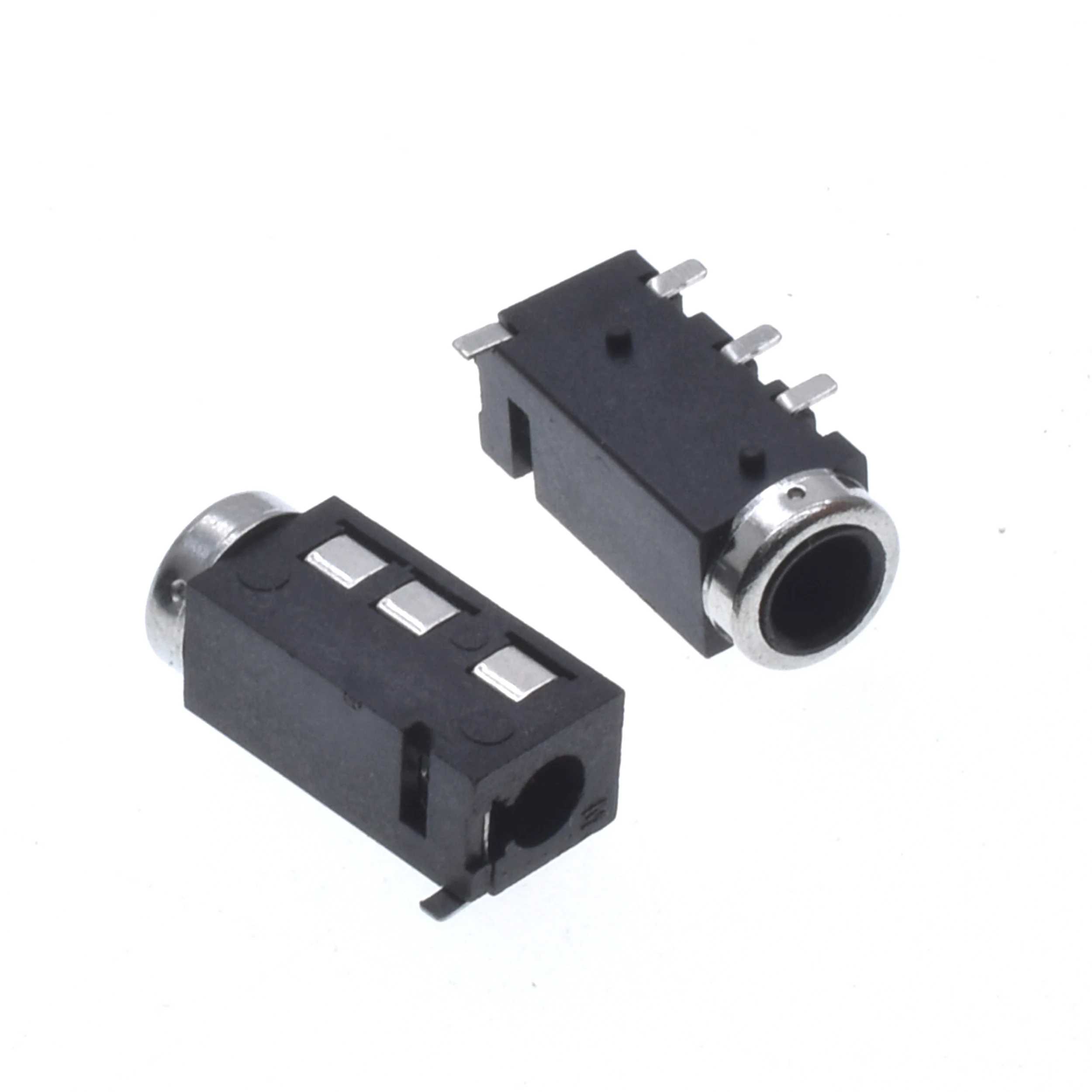 10Pcs Through Holes PCB Horizontal 4 Contact 4 Conductor Right Angle No Internal Switch 4 Pole TRRS 3.5MM Audio Jack Connector view 3