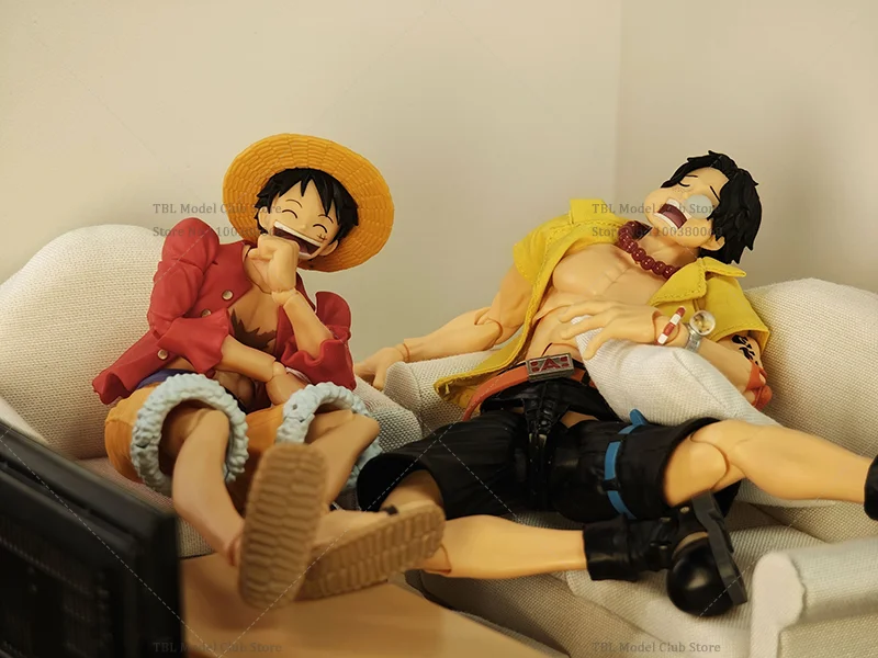 1/12 مقياس الملابس الذكور قميص أصفر قطعة واحدة Portgas · D · Ace لهب لهب الفاكهة ل SHF 6 بوصة عمل الشكل الجندي المشهد الدعائم