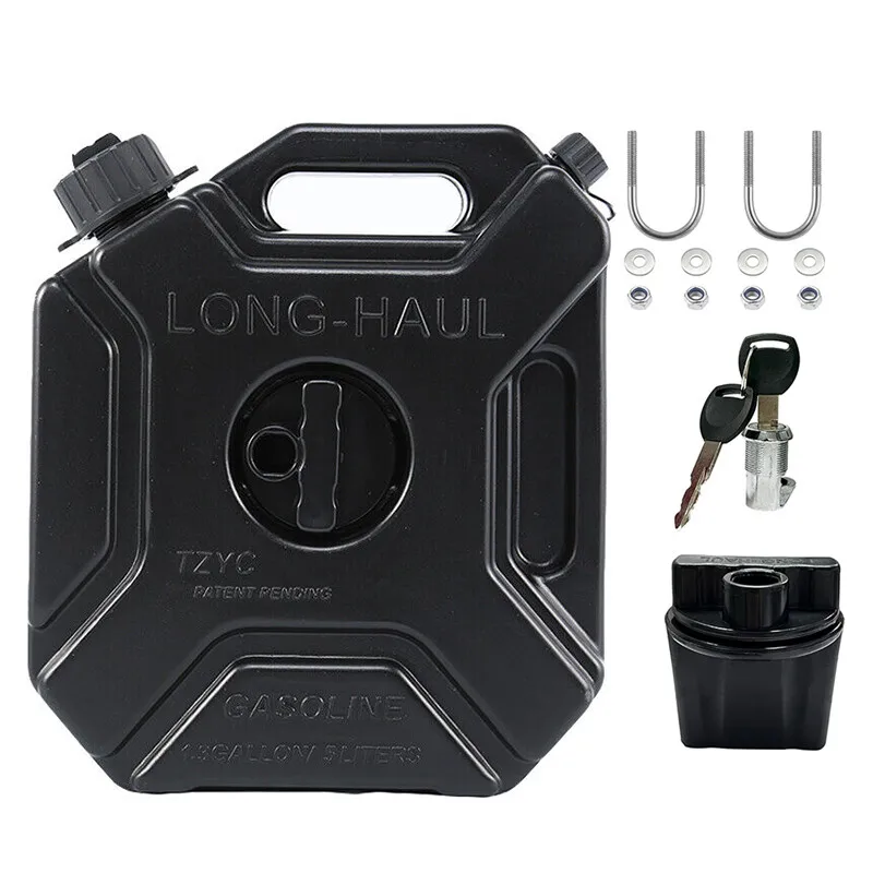 

5L Gas Fuel Tank Gas Can Oil Storage Can For ATV UTV Gokart Motorcycle Car SUV
