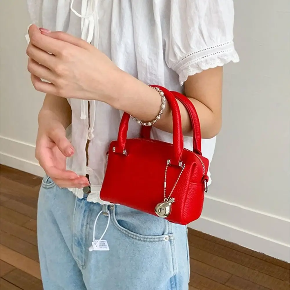 

Leisure Luxury Pillow Crossbody Bags Small Zipper PU Leather Shoulder Bags Versatile Commute Women's Handbags Party