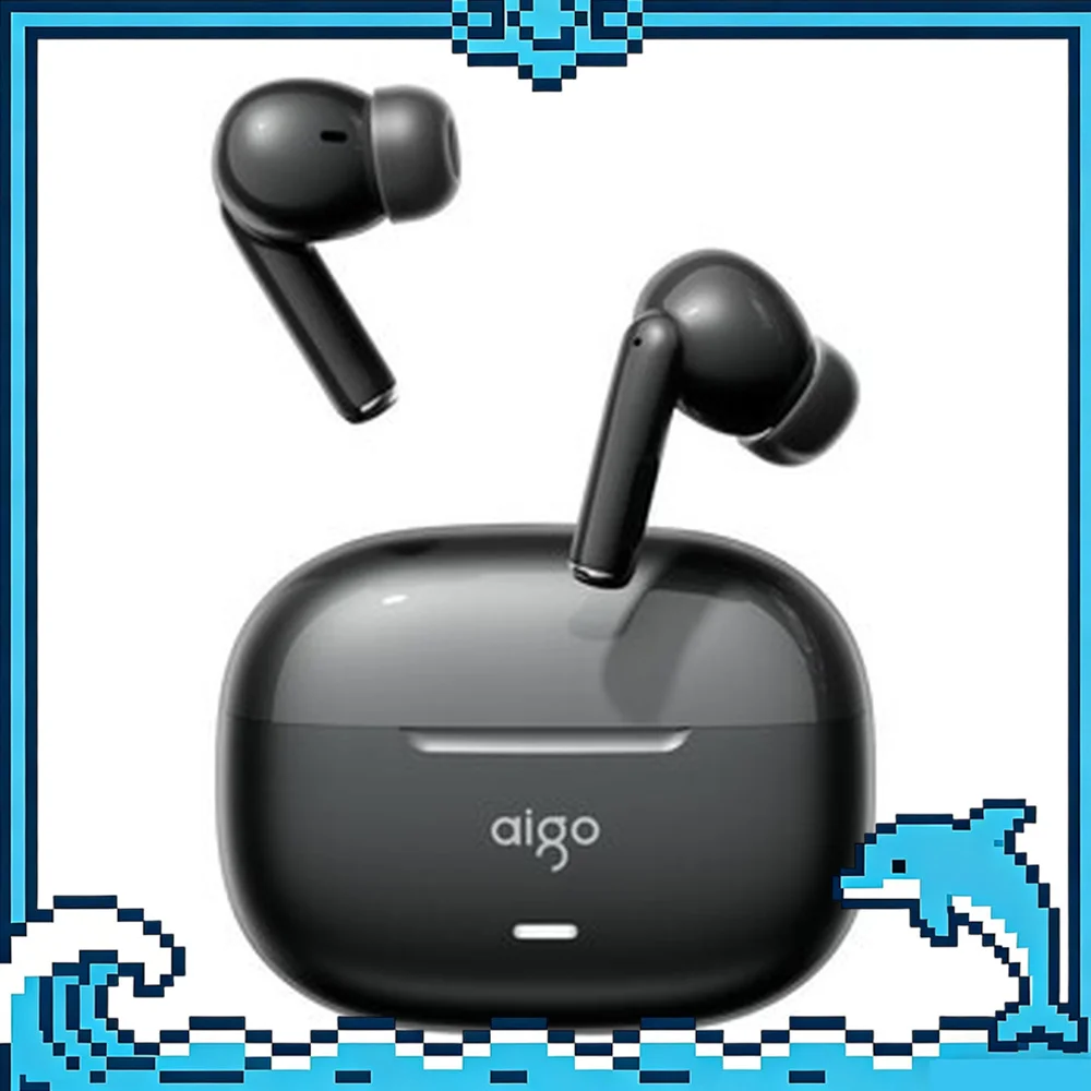 AIGO TQ07 Half In-Ear Wireless Bluetooth Earbuds with Long Battery Life for Sports and Gaming For Gifts