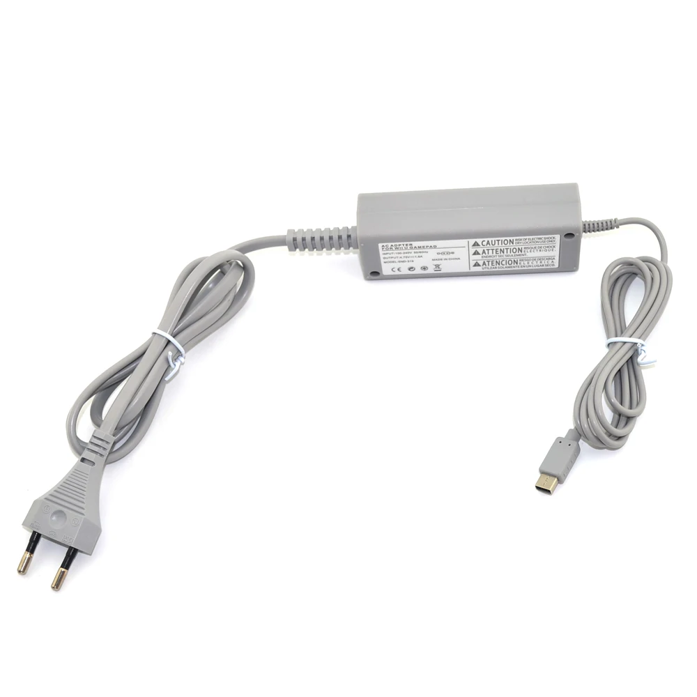 Ładowarka sieciowa z wtyczką EU do kontrolera Wii U Gamepad Joystick 100-240 V Domowy zasilacz ścienny — zdjęcie produktu 3