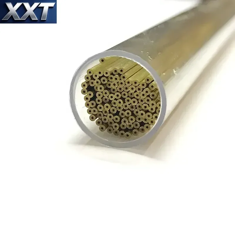 XXT EDM Drilling High Precision Brass Electrode Tube OD1.0*400mm Single Hole ID0.3mm for WEDM Wire Cut Drilling Machine