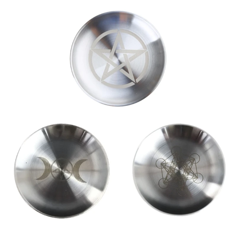 

Поднос для алтаря, ритуал, таро, пентаграмма, Золотая посуда, инструмент для предсказаний на церемонии