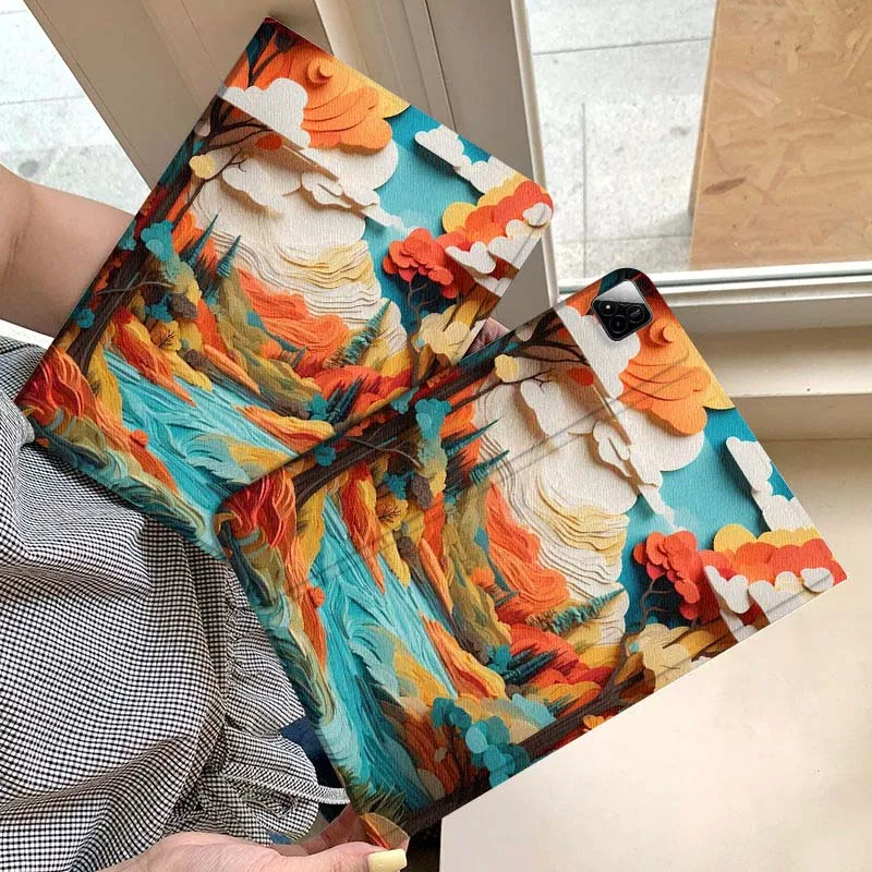 

Cartoon Great Wall Scenery Tablet Case For Xiaomi Redmi Mini Pad SE K 2 4 5 6 7 8 2023 2025 11 8.8 11.2 10.1 Pro Gift