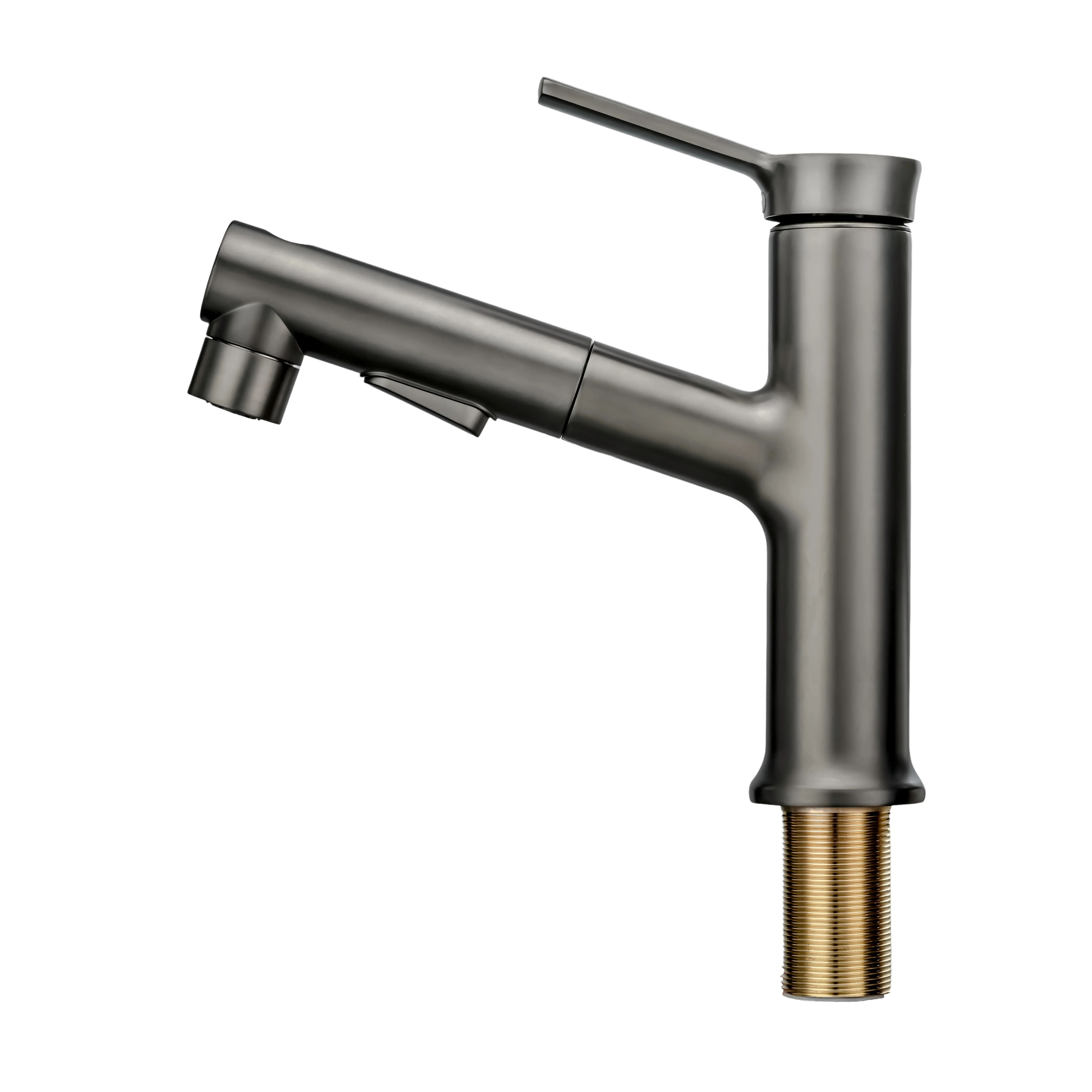 

Hot Selling Pull Out Spray Convenient and Flexible Basin Faucet Top Material Bathroom Basin Faucet