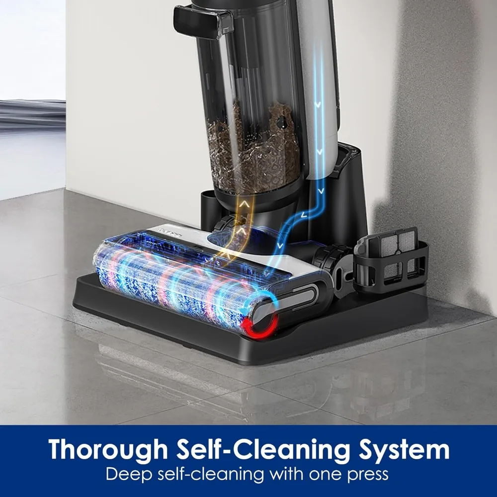 Floor ONE S7 Combo Smart Multi-Function Cleaner, Suitable for Whole-House Cleaning, Self-Cleaning, Extended Battery Lifespan