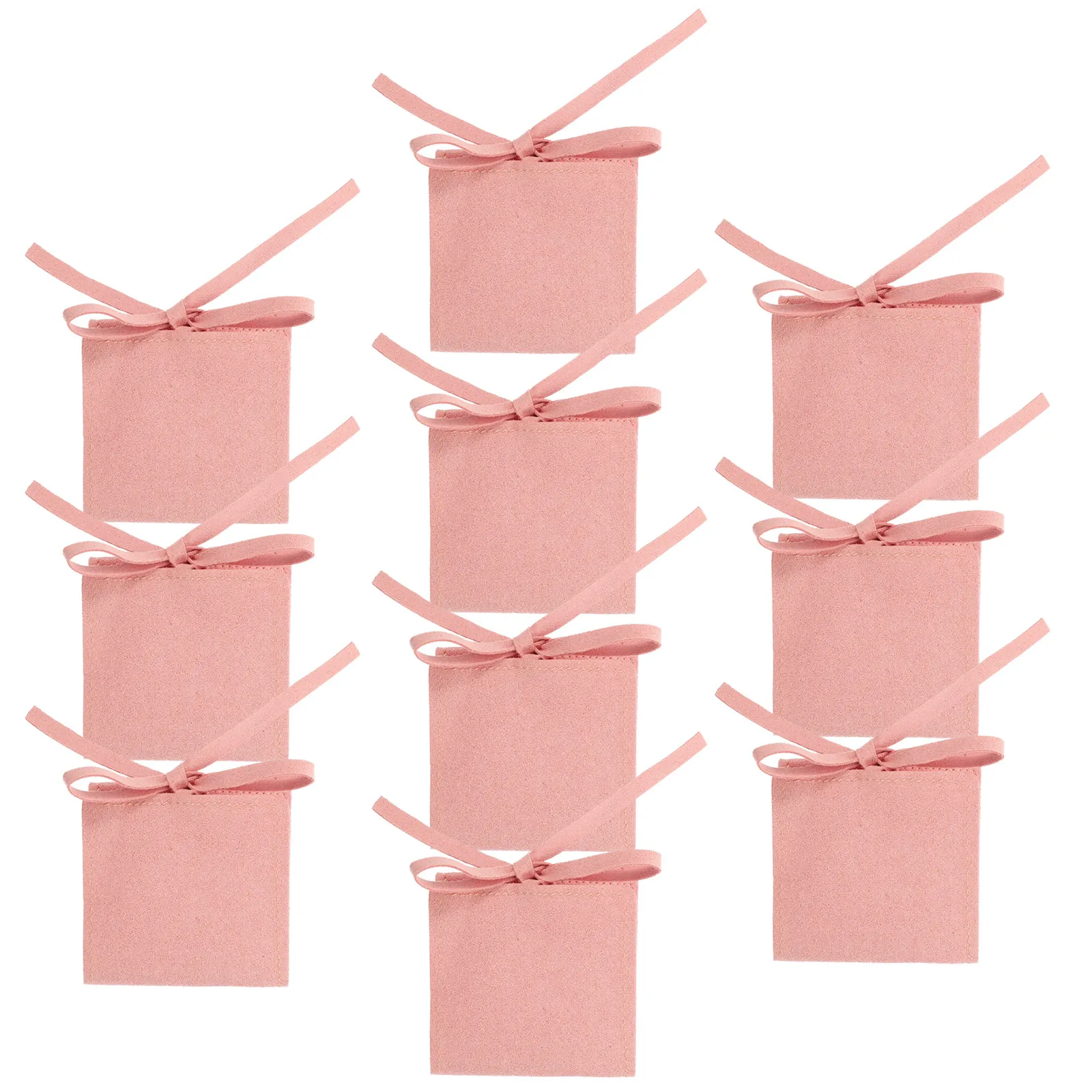 

10Pcs Drawstring Jewelry Pouch Soft Gift Bags Small Storage Bags for Necklace Bracelet Earring Packaging Jewelry