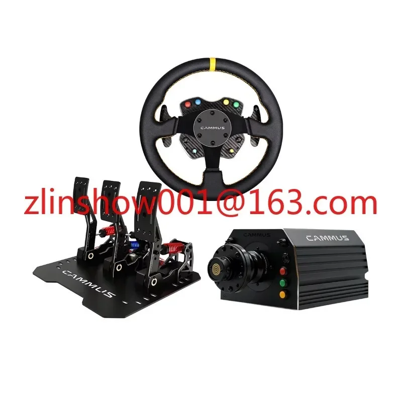 Racing Simulator Direct Drive Gaming Steering Wheel and Pedals PC Game Sim Driving Simulator Kit