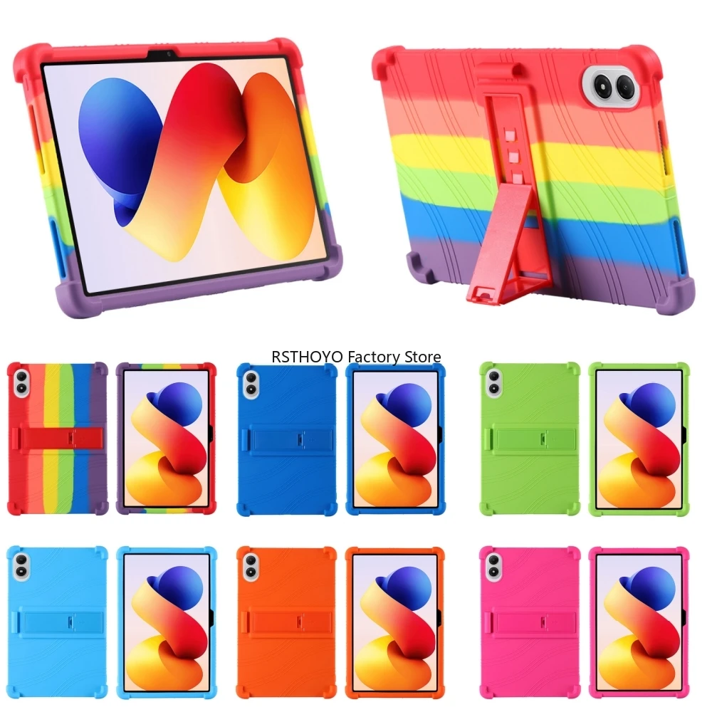 

Case for Xiaomi Redmi Pad 2 Pro 12.1 Inch 2025 Kids Friendly Silicone Tablet Protect Stand Cover for Redmi Pad2 Pro 12.1"