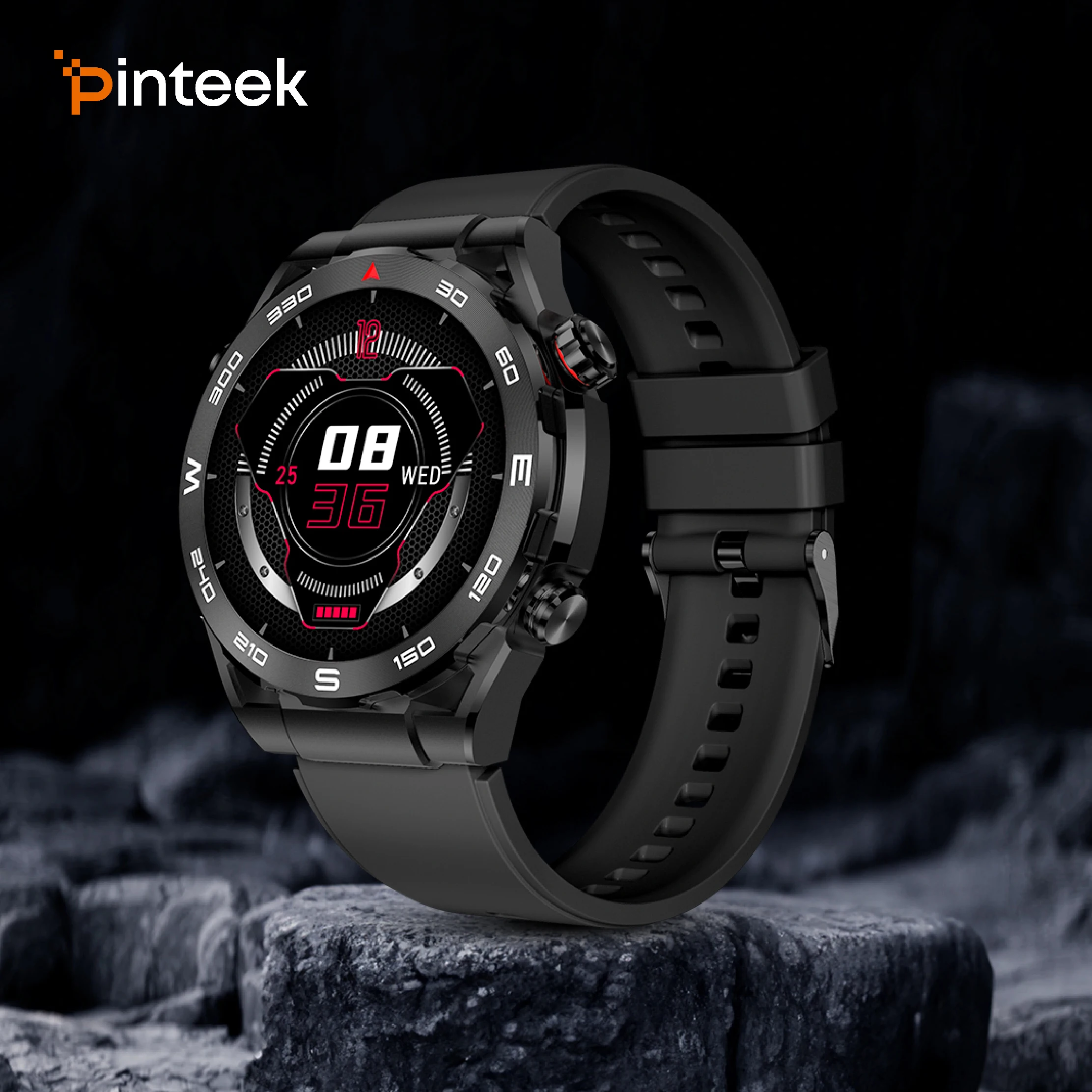 

Pinteek AM13 Smart Watches: 100+ Online Dials /1.43" AMOLED / Health AI / 150+ Sports for Man Watch/ Blueteeth Call Android/iOS​