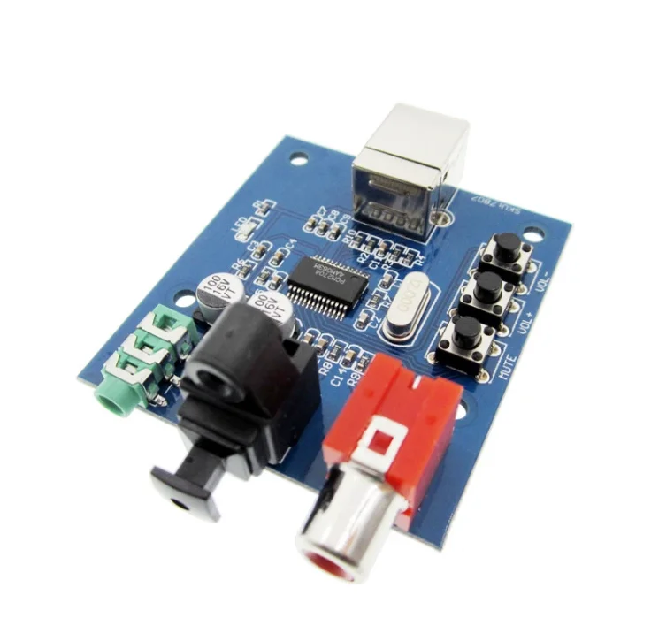 2 قطعة PCM2704 USB DAC USB الطاقة الألياف البصرية محوري التناظرية الناتج sz-11 التوت بي راسبيان RaspBMC ويندوز 7 لا حاجة إلى سائق