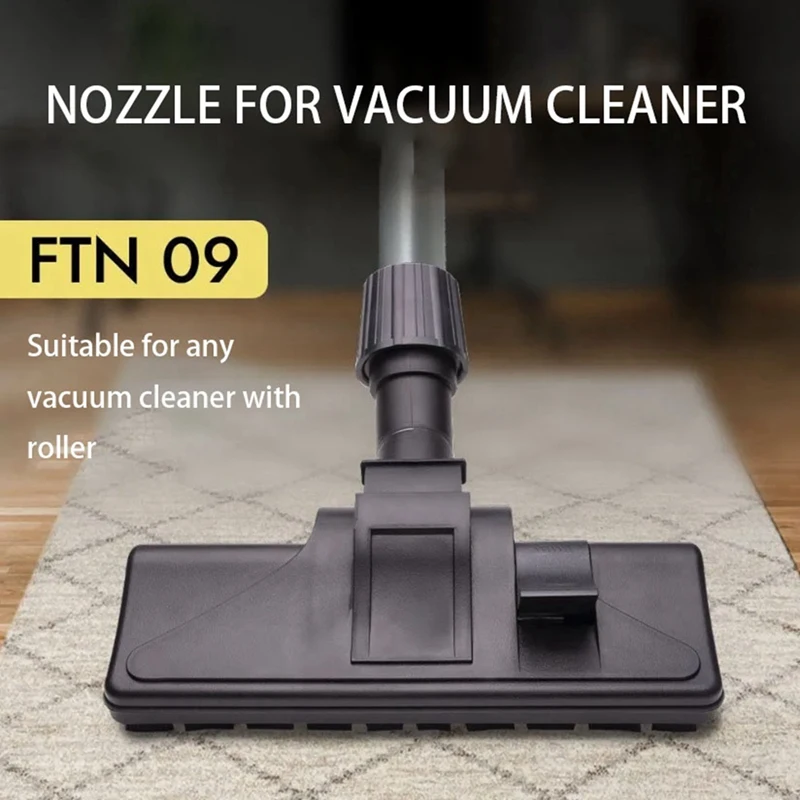 Fit 2 Sizes 32Mm&35Mm Replacement Universal Vacuum Cleaner Replacement Parquet Smooth Floor Brush With Swivel Head