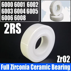1PCS Full ZrO2 Zirconia Ceramic Bearing Double Sided Sealed Zirconia Bearing 6000 6001 6002 6003 6004 6005 6006 6008 2RS