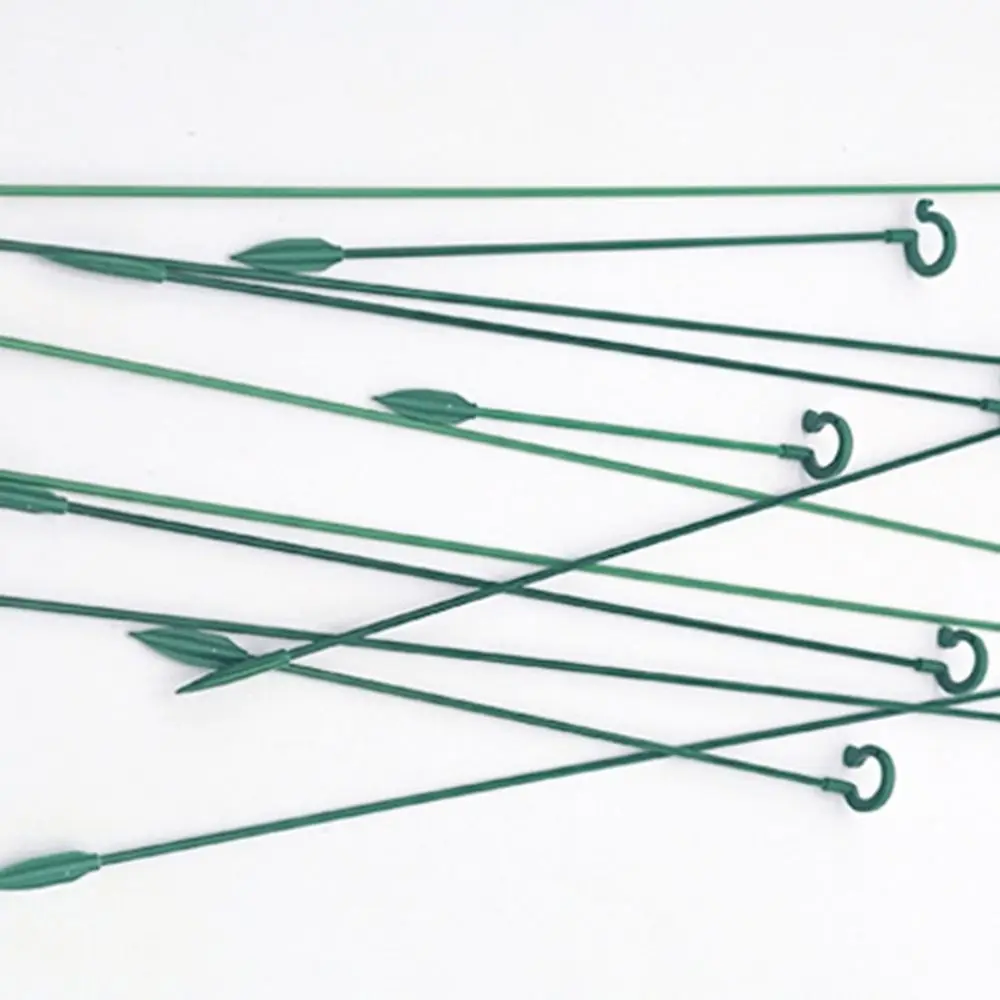 10Pcs Support Rod Plant Supports Stakes Fixed 17/27/37cm Bonsai Fixing Tool Anti Lodging 3mm Flower Vine Climbing Bracket