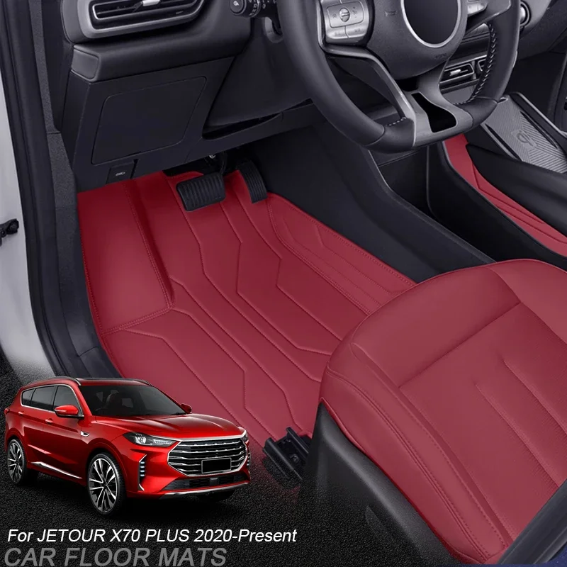 مخصص نابا الجلود ل JETOUR X70 زائد 5/7 مقعد 2020-2026Car القدم حماية حصيرة المضادة للانزلاق الفاخرة مقاوم للماء وسادة أرضية ملحق #1