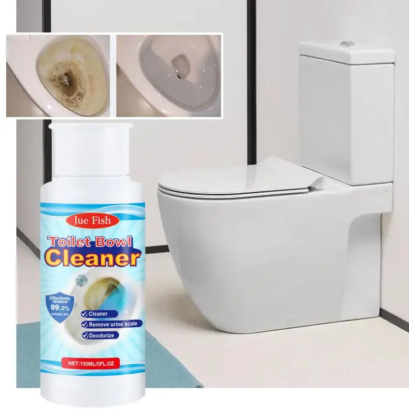 【AB1】150ml Foaming Toilet Cleaner Powerful Stain & Limescale Remover   Fresh Lemon Scent Non-Damaging To Pipes{H}