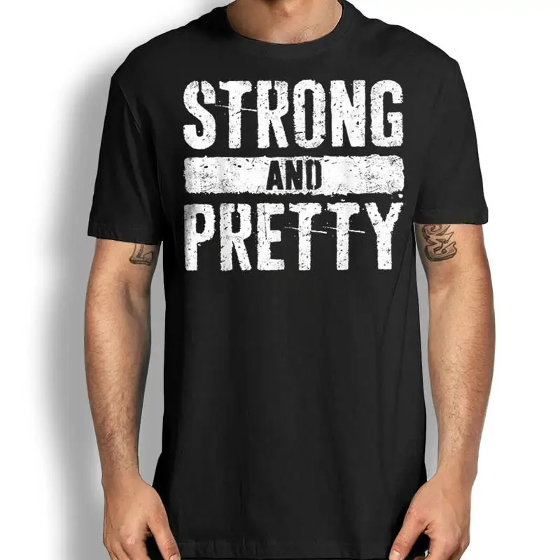 

Fitness Workout T Shirt Strong And Pretty Brave Gym