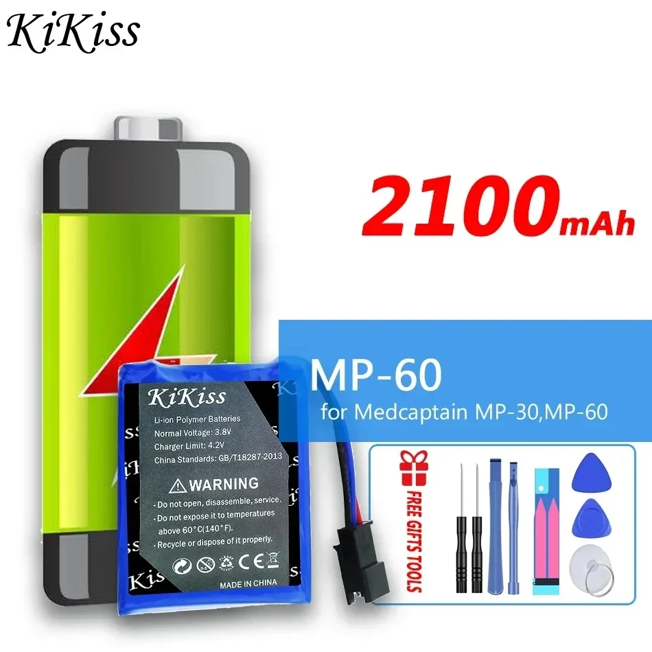 

MP-60 Medical Equipment Battery High-Efficiency For Medcaptain MP-30,MP-60,SYS-6010, MP-30A 2100mAh