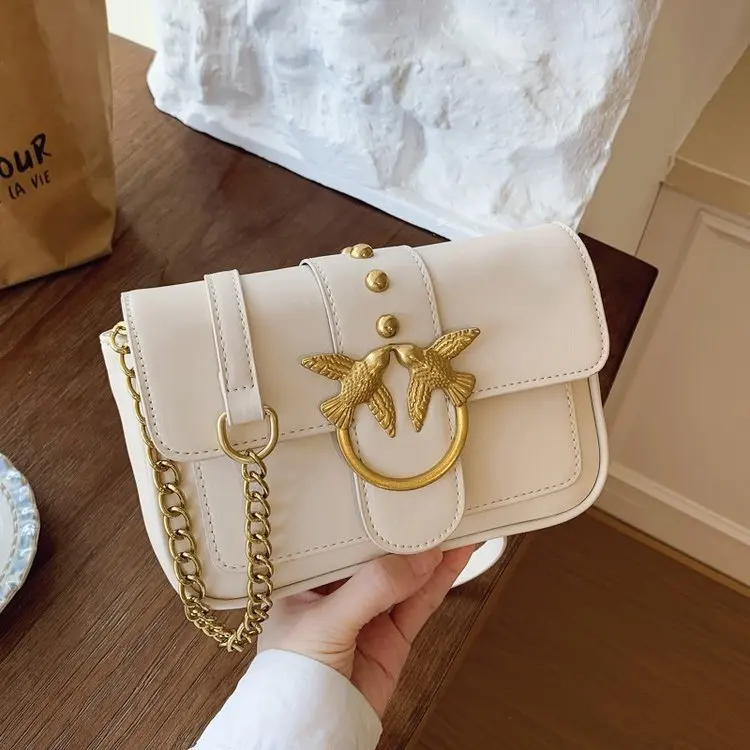 

Парижские классические элегантные сумки для подгузников для женщин, минималистичная роскошная сумка через плечо, кожаная сумка-мессенджер в винтажном стиле