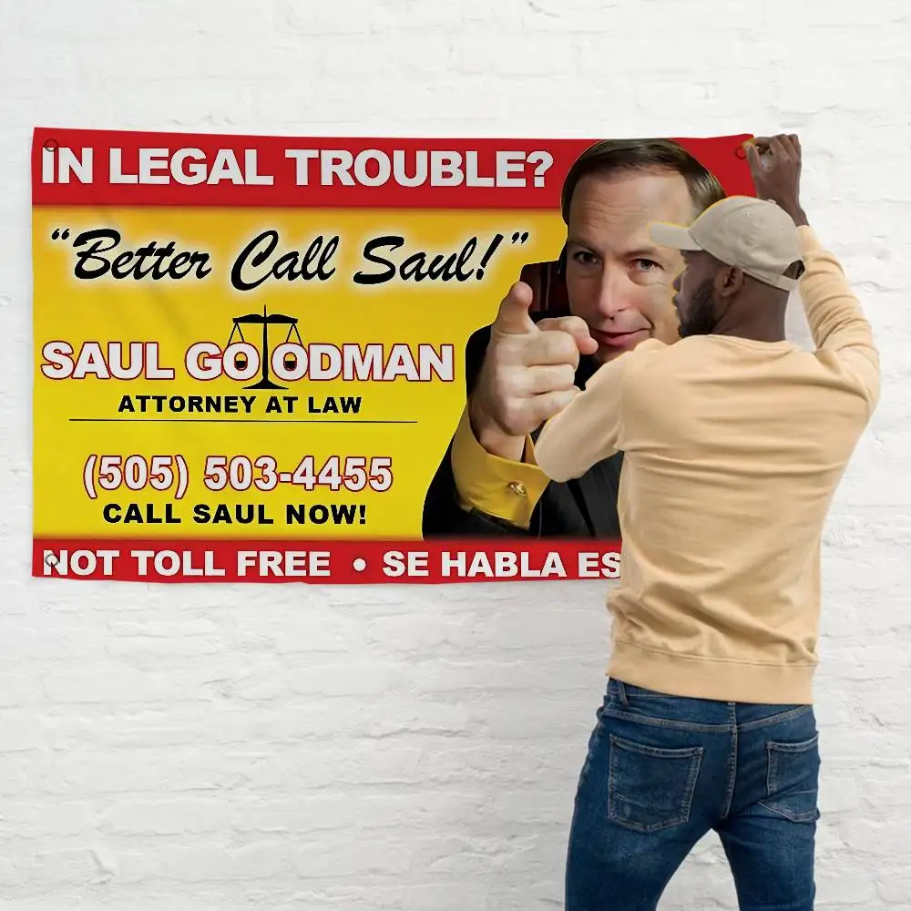 Classic Better Call Saul Family Gatherings Outdoor Atmosphere Flags Camping Decorations Banners