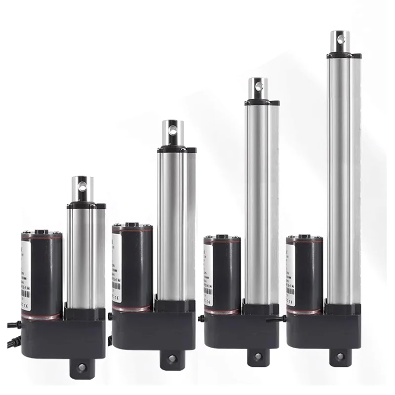 

Двигатель линейного привода без звука, 24 В, различные ходы и силы от 20 до 100 мм для домашней автоматизации и проектов «сделай сам» с кронштейном