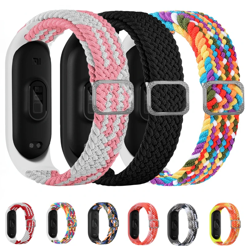 

Elastic Strap for Xiaomi Mi Band 7 6 5 4 3 Adjustable Comfortable Fabric Bracelet Wristband Xiaomi Mi Band 7 6 5 for Miband 4 3