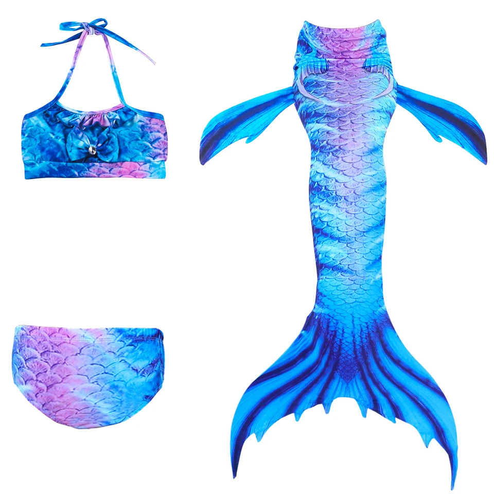 Gorgeous Children Mermaid Performance Swimsuit Holiday Beach Fancy Girls Bikini Swimming Swimwear Vacation Kids Diving Swimsuits