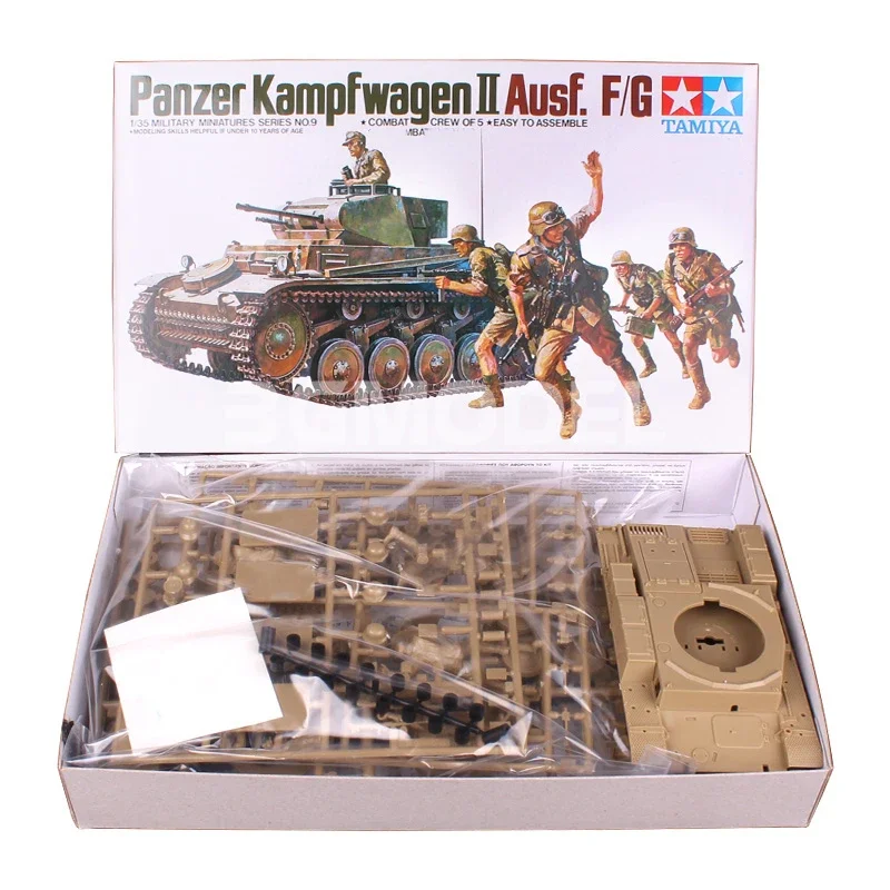 TAMIYA zestaw modeli montażowych 35009 niemiecki pojazd opancerzony Kampfwagen II Ausf stosunek F/G 1/35