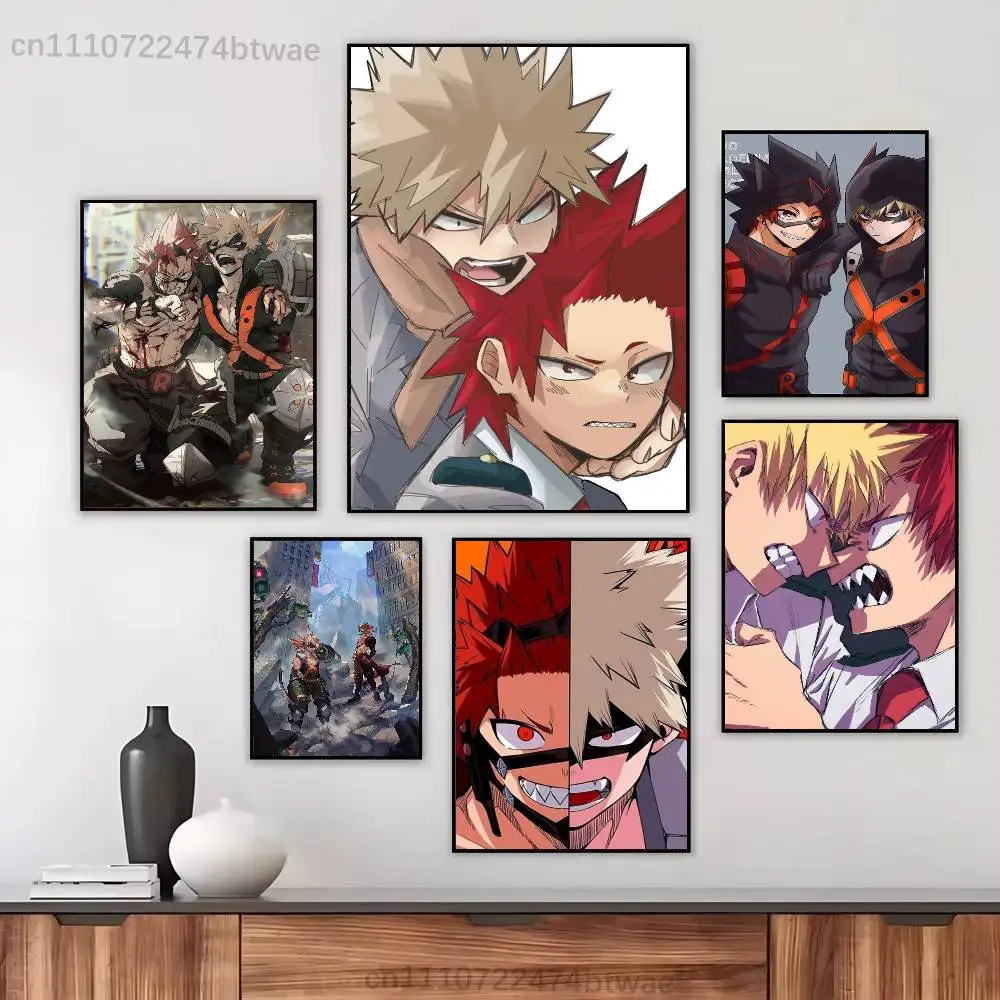 MHA Kirishima Bakigou Krbk Classic Movie Posters HD Quality Poster Wall Art Painting Study Living